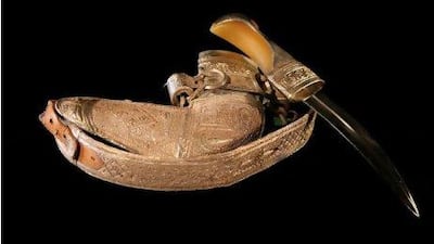 Silver khanjar. Courtesy Mohammed Al Fahim