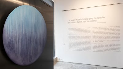 The British-American is the only living artist to have his work on display in all seven continents. Pictured here is a work from his Rain Painting series