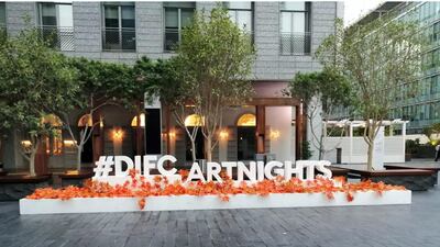 Visitors can view a range of sculptures, paintings and exhibits at DIFC Art Nights. Courtesy DIFC Art Nights