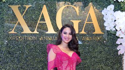 Gray was dressed in head-to-toe pink. Photo: Leslie Pableo / The National