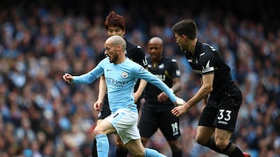 Centre midfield: David Silva (Manchester City) – Brought more effortless class to the 5-0 thrashing of Swansea, opening the scoring and completing 119 passes. Clive Brunskill / Getty Images