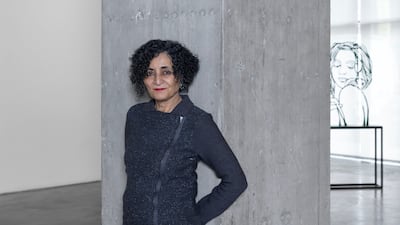 Ghada Amer’s work spans painting, embroidery, sculpture, ceramics and applique. Photo: Dirimart