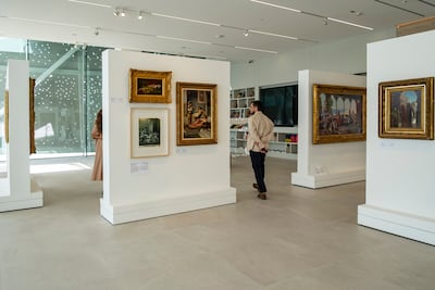 The foundation's interior features movable walls that can morph the space to reflect each exhibition. Antonie Robertson / The National