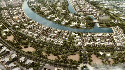 Al Qudra Island Villas, Al Ain. Courtesy Al Qudra