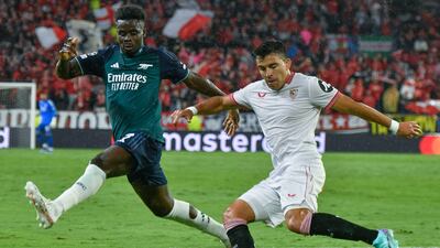 Did his best to contain Saka, caught out of position a few times and guilty of a few cynical challenges. Wasted late chance to cross. AFP