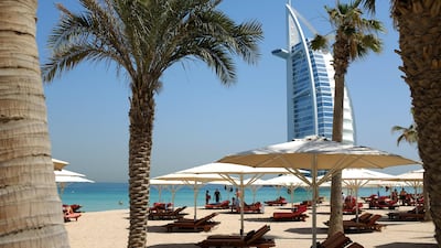 Hotel occupancy in the Middle East and North Africa region in the first half was highest in Dubai at 79.3 per cent. PATRICK BAZ / AFP PHOTO.