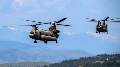 Chinook helicopters are used by Nato members including Britain, Poland and the Netherlands. EPA