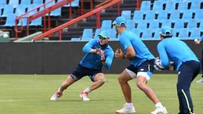 David Miller during fielding practice in Pretoria. Getty