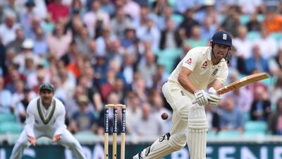 Alastair Cook was solid at the wicket even as his England teammates struggled to cope with South Africa's pace and swing on Thursday. Glyn Kirk / AFP