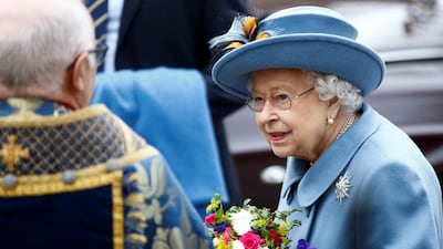 Britain's Queen Elizabeth II leaves after the annual Commonwealth Service at Westminster Abbey in London, Britain. Reuters