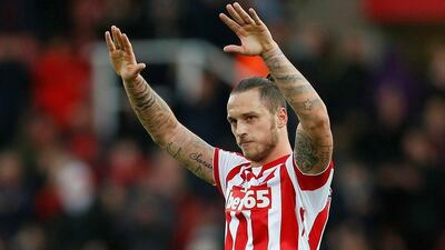 Stoke City's Marko Arnautovic scored two goals in the first 15 minutes to hand a 2-0 defeat to Manchester City on December 05, 2015. Carl Recine / Reuters