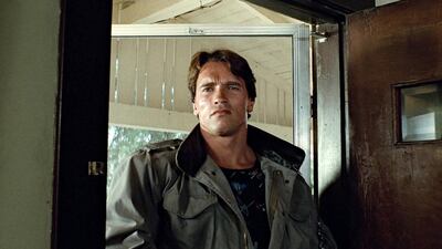 Arnold Schwarzenegger as T-800 in Terminator, 1984. CREDIT: Orion Pictures
