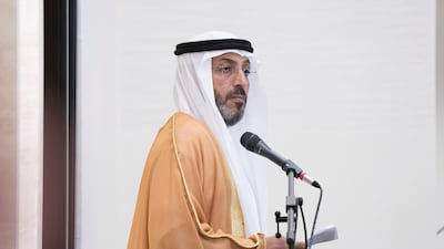 Dr Mohamed Matar Salem bin Abid Al Kaabi, Chairman of the UAE General Authority of Islamic Affairs and Endowments, delivers a sermon during Eid Al Fitr prayers at the Sheikh Sultan bin Zayed the First mosque in Al Bateen. Rashed Al Mansoori / Ministry of Presidential Affairs