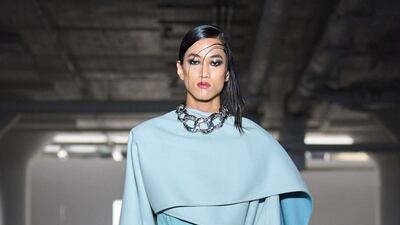 Gurung went big on volume, drapery and impeccable tailoring. Photo: Prabal Gurung