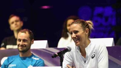 Englishwoman Laura Massaro speaks at a press conference in Dubai on Monday, June 5, 2017. Courtesy Promo Seven