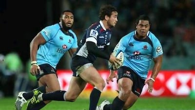 Danny Cipriani, centre, is leaving the Melbourne Rebels to play for Sale Sharks in England.