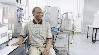 Dr Isameldin Hashim, associate professor, food quality, College of Food and Agriculture, in UAEU’s pilot plant. Reem Mohammed / The National