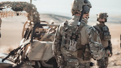 Wearable power supplies on the vest of a soldier. Batteries can be critical to military operations. Photo: Galvion