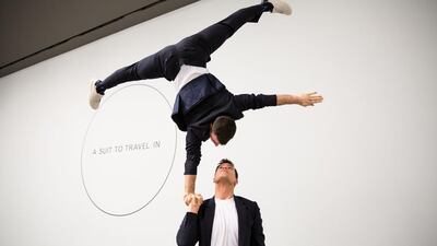 Handout of Paul Smith quirky Travel Suit. Courtesy of Paul Smith.