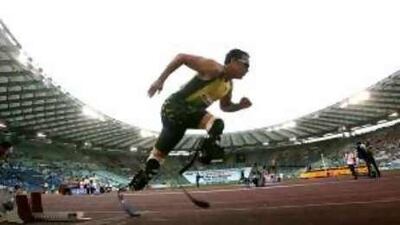 'The Fastest Man On No Legs' Oscar Pistorius will soon be competing in the Beijing Paralympics.