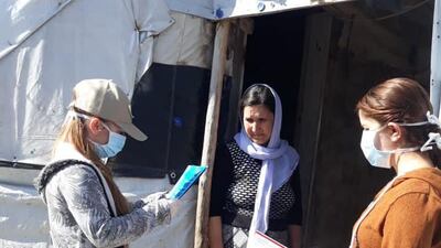 Aid organisations at Khanke Camp, near the Iraqi Kurdish city of Dohuk, are concerned coronavirus could reach their camp. Courtesy The AMAR Foundation.