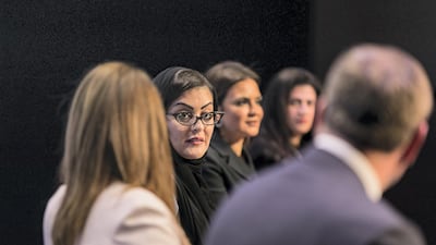 A panel on 'The Rise of Arab Women' at the World Economic Forum in Jordan. Courtesy World Economic Forum / Jakob Polacsek