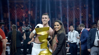 British boxer Callum Smith won a fight that attracted plenty of attention from prominent figures in the world of boxing, including Rasheda Ali. AFP