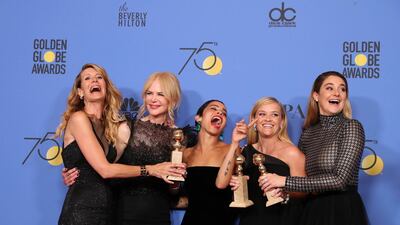 Laura Dern, Nicole Kidman, Zoe Kravitz, Reese Witherspoon and Shailene Woodley. EPA