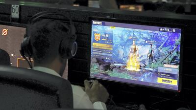 'Fortnite' is a global sensation; its entertaining play and commentary a hit with online viewers. Pawan Singh / The National