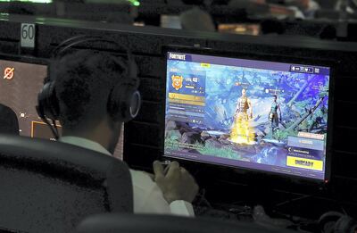 'Fortnite' is a global sensation; its entertaining play and commentary a hit with online viewers. Pawan Singh / The National