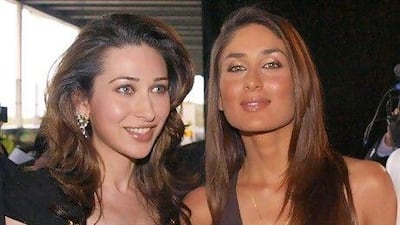 Kareena, right, and Karisma Kapoor. AFP Photo