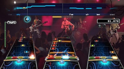 Jamming with Rock Band 4. Courtesy Harmonix Music Systems