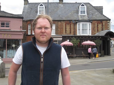 Max Wiseman, a Conservative voter from South West Norfolk who will not be supporting Liz Truss. Daniel Bardsley / The National