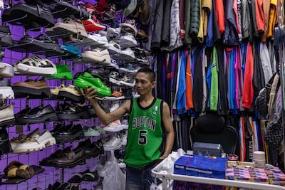 Angelito Estrada at his stall in the centre