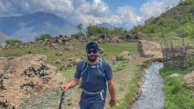 Lawin Mohammad approaching Halgurd. Photo: Leon McCarron
