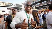 Terry Crews at Yas Marina for the Abu Dhabi Grand Prix. Chris Whiteoak / The National