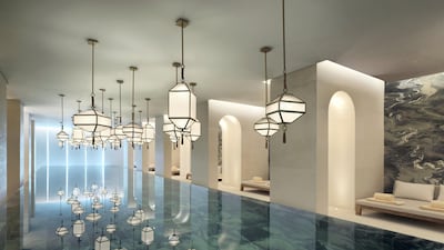 The indoor lap pool at Four Seasons Hotel Kuwait. Courtesy Four Seasons Hotel Kuwait