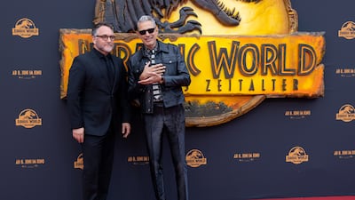 Colin Trevorrow and Jeff Goldblum also hit the red carpet in Cologne, Germany. Getty