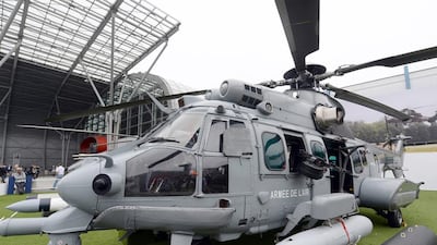 The Airbus Caracal H225M is a multi-role military helicopter. Janek Skarzynski / AFP