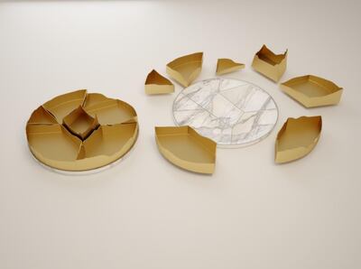 Al Diriyah tray, designed by El Maoula. Courtesy Miram El Maoula