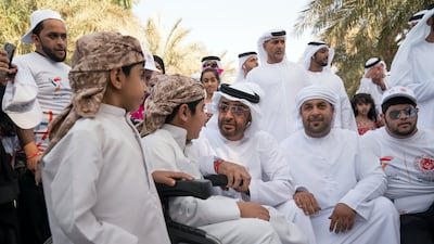 Walks were held in Abu Dhabi's Umm Al Emarat park to encourage people to participate in the Special Olympics.