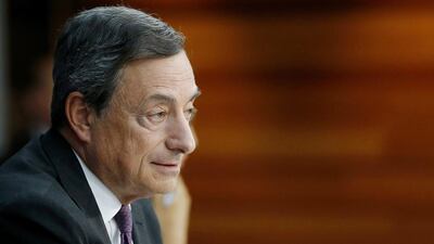 The European Central Bank president Mario Draghi cited the overall subdued outlook for inflaton as one of the reasons for the cut. Michael Probst / AP Photo