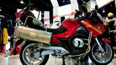 Dubai is evaluating the viability of using a BMW R1200RT motorcycle to fight fires.