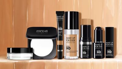 Make Up For Ever's extended Ultra HD Range. Courtesy Make Up For Ever