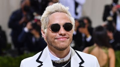 Pete Davidson at the 2021 Met Gala at the Metropolitan Museum of Art in New York. AFP