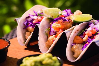 Attempts to eat tacos with a knife and fork will likely be met with mirth. Courtesy of Ritz-Carlton Abu Dhabi