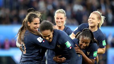 France's Wendie Renard was twice on target in the 4-0 rout of South Korea in the opening match of the 2019 Fifa Women's World Cup. Reuters