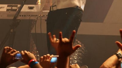 If you are a UAE tenant paying your rent quarterly, then it’s best to set your financial deadlines by the number of times Akon travels to the country. Akon’s appearance in Dubai’s VIP room in December was his fourth appearance in the UAE in the space of 12 months. One of which wasn’t even a show; he arrived to the opening of Cle Dubai in October to have a nice meal and hang out with the Kardashians. Pawan Singh / The National