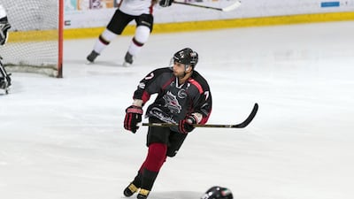 Juma Al Dhaheri has one eye on the Emirates Hockey League play-offs this month. Reem Mohammed / The National