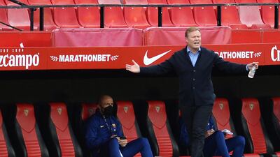 Barcelona manager Ronald Koeman. AFP